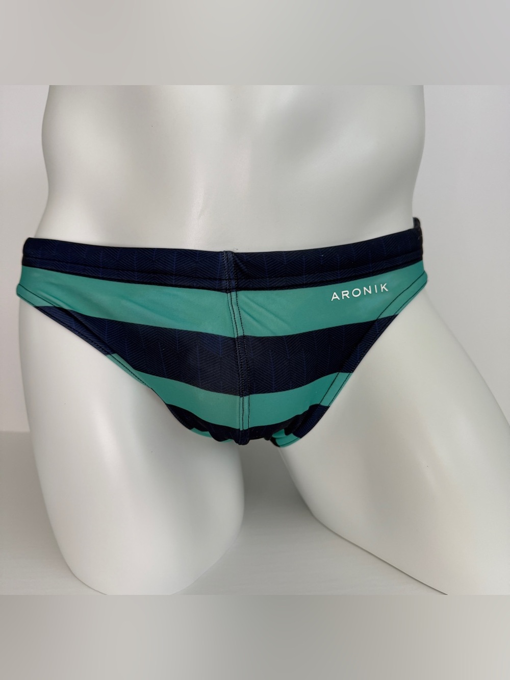 ARONIK Striped Swim Briefs 🌊💙💚
